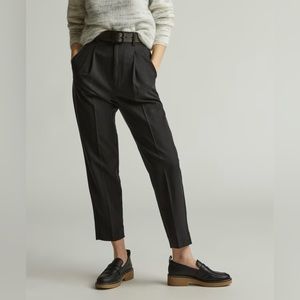 Everlane Women's Way High Taper Pant Size 2 Black Tencel High Rise Ankle Length